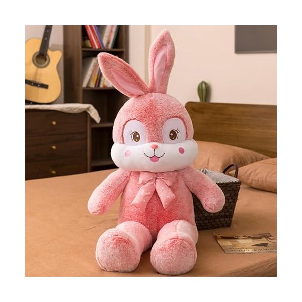 KiLoom Cartoon Conejo de orejas largas y ojos Grandes Lapin Animal traversant Peluche Jouet Oreiller poupée Grand Yeux à Long