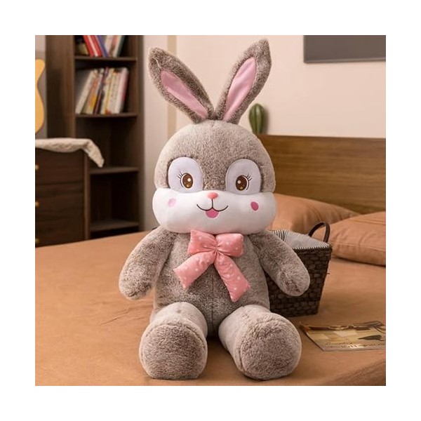 KiLoom Cartoon Conejo de orejas largas y ojos Grandes Lapin Animal traversant Peluche Jouet Oreiller poupée Grand Yeux à Long