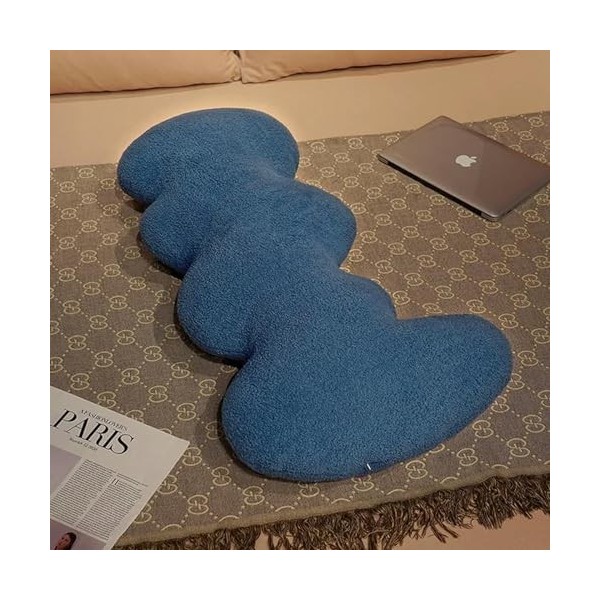 SaruEL Ondulation de l’Eau Long Coussin en Peluche décoration de Chambre Jouet en Peluche Kawaii canapé Coussin Enfants Fille