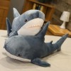 Requin Mignon Peluche Jouet Doux en Peluche Animal Lecture Coussin Cadeaux D’Anniversaire Coussin Poupée Cadeau 120cm 3