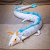 Jouet en Peluche Dragon du Zodiaque Peluche Animal Long Oreiller Dinosaure poupée garçon Enfants Cadeau d’Anniversaire Cadeau