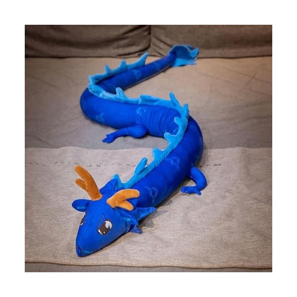 Jouet en Peluche Dragon du Zodiaque Peluche Animal Long Oreiller Dinosaure poupée garçon Enfants Cadeau d’Anniversaire Cadeau