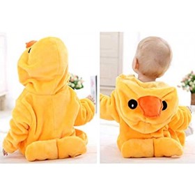 Costume de canard - Peluche douce - Polaire - Combinaison - Combinaison canard - Déguisement - Carnaval - Halloween - Bébé fi