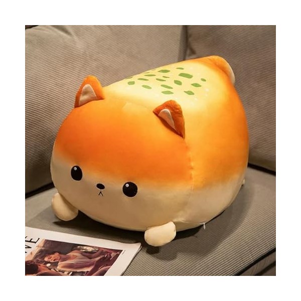NOpinz Mignon Pain Chat Peluche Jouet Gros Chaton poupée Peluche Moelleux Ananas Oreiller Enfants Jouet Cadeau d’Anniversaire