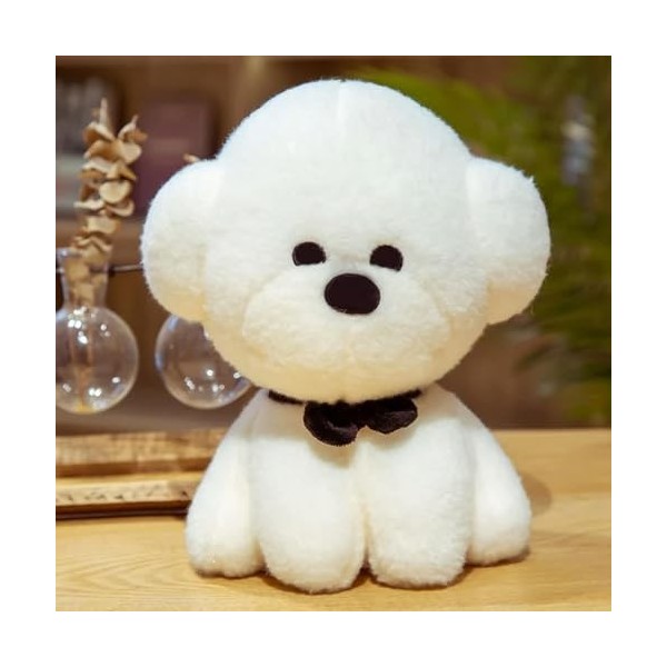 NOpinz Nouveau Bichon Créatif Peluche Jouet en Peluche Réaliste Poméranie Chiot Jouet Décor À La Maison Enfants Anniversaire 