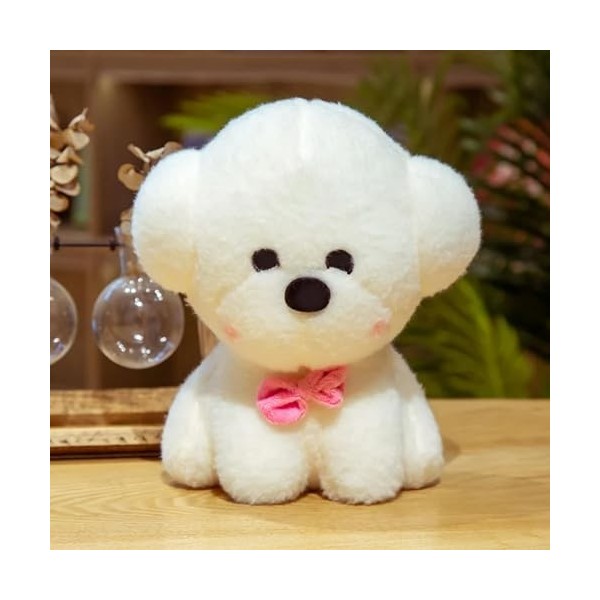 NOpinz Nouveau Bichon Créatif Peluche Jouet en Peluche Réaliste Poméranie Chiot Jouet Décor À La Maison Enfants Anniversaire 
