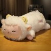 NOpinz Nouveau Mignon Géant Mouton Long Oreiller en Peluche Animal Mouton Laine Polaire Jouet Fille Coussin Anniversaire Cade