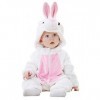 Inception Pro Infinite Costume de lapin Bebe Nouveau-né Polaire Peluche douce Déguisement Lapin Onesie Carnaval Costume Fille