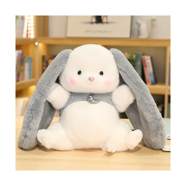 EacTEL Mignon Lapin Longue Oreille en Peluche Jouet Lapin Poupée Oreiller Enfants Fille Anniversaire Cadeau Décoration D’inté