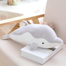 LfrAnk Peluche Dauphin Doux Poupée en Peluche Animal Oreiller Kawaii Bureau Sieste Oreiller Enfants Jouet Saint Valentin Cade