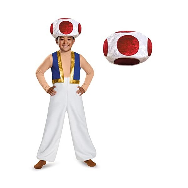 Nintendo Super Mario Toad Gamin De Luxe Déguisement de Caractère du Jeu Vidéo Tenue Pour Garçon - Moyen