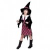 Costume de magicien - Fille - Cosplay - Carnaval - Halloween - Taille L - 6-7 ans - idée cadeau originale Anniversaire de Noë