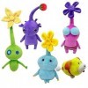 NAGGIS 5 Paquets de Peluche Pikmin, Jouets en Peluche Doux pour Chien Oatchi, Jouets Doux de créatures à Base de Plantes Mign