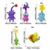 NAGGIS 5 Paquets de Peluche Pikmin, Jouets en Peluche Doux pour Chien Oatchi, Jouets Doux de créatures à Base de Plantes Mign