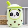 GagaLu Mignon Panda thé au Lait en Peluche Jouet en Peluche Pomme Fraise aromatisé thé au Lait étreindre Oreiller Boule Bubbl