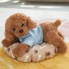 EacTEL Chien en Peluche habillé Mignon Caniche Peluche Animal poupée Cadeau d’Anniversaire de Noël 55cm 8