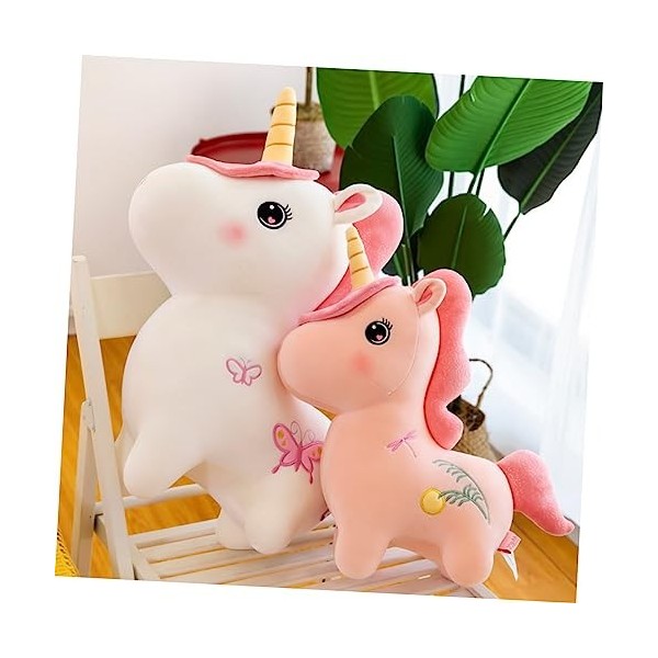 ibasenice Oreiller Licorne Jouet Bebe Pompons De Porcistas Bébés Poupées Peluches pour Bébés Poupées pour Filles Poupées De L