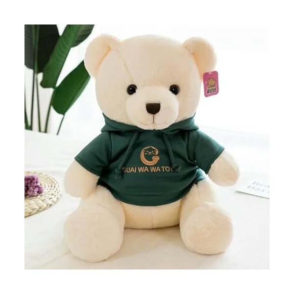 Peluche Poupée Oreiller Enfants Cadeau D’Anniversaire Haute Qualité Ours en Peluche Sweat À Capuche Peluche Animal Peluche Jo