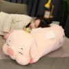 Ange Mignon Couché Cochon Jouets en Peluche Peluche Animal Sourire Couronne Cochon Coussin D’Oreiller pour Filles Anniversair