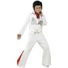 Smiffys Costume Elvis pour Enfants, Combinaison et écharpe, Blanc, L - Âge 10-12 ans