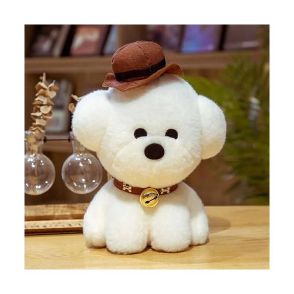 GagaLu Bichon Chiot Peluche Chien en Peluche Jouet Mignon Animal de Compagnie Peluche poupée Cadeau d’Anniversaire Enfants Ca