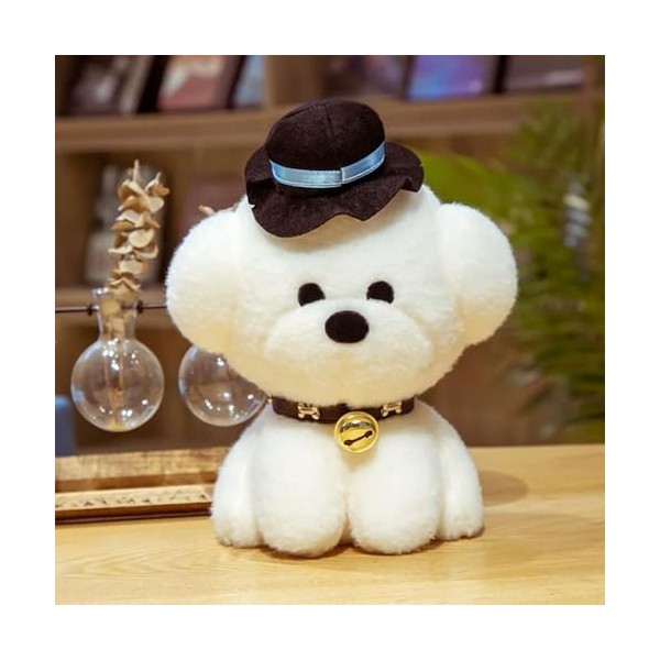 GagaLu Bichon Chiot Peluche Chien en Peluche Jouet Mignon Animal de Compagnie Peluche poupée Cadeau d’Anniversaire Enfants Ca