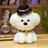 GagaLu Bichon Chiot Peluche Chien en Peluche Jouet Mignon Animal de Compagnie Peluche poupée Cadeau d’Anniversaire Enfants Ca