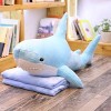 EZLAM 60-140cm Big Giant Polupar Shark Skin Soft Plush Shark Semi-Finish Coat Fish Pillow Toys Dolll Fashion Gift for Kids Ba