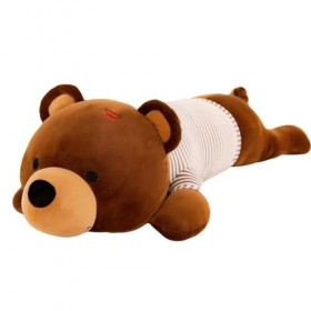 Kawaii Ours Polaire Peluche Poupée Ours en Peluche Oreiller Animal en Peluche Jouet Enfants De Dessin Animé Cadeaux 80CM B