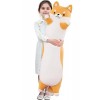 Kekeso Oreiller en Peluche Long Shiba Inu Oreiller en Peluche GéAnt pour Chien Corgi Oreiller en Peluche pour Le Corps pour l