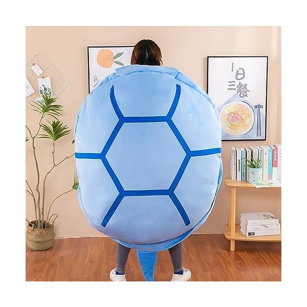 Hokuto Oreillers en Carapace de Tortue, Oreiller de Tortue géante, Coussin en Peluche Portable Kawaii WearableTurtle Power Sh