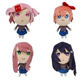 HOFFTI 8In/20Cm Jouets en Peluche Jouets en Peluche Doki Doki Literature Club Jouets en Peluche Jouets en Peluche Mignon Et D