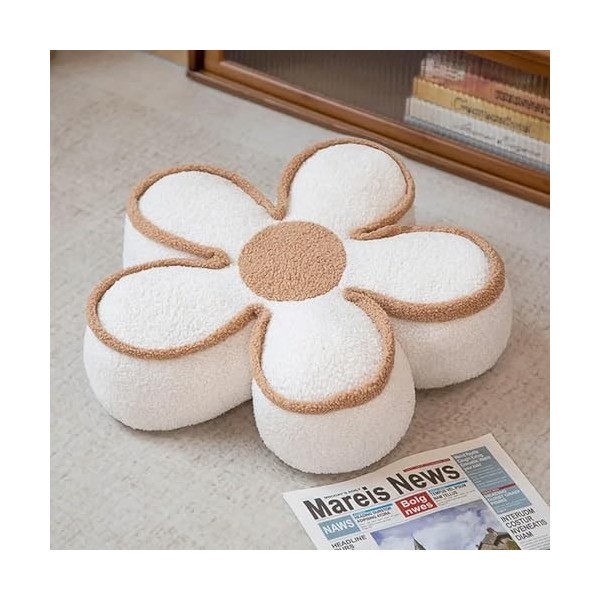 GagaLu Coussin de siège Fleur Plante en Peluche coloré Oreiller en Peluche Fauteuil décoration Dames Enfants Mode Cadeau Anni