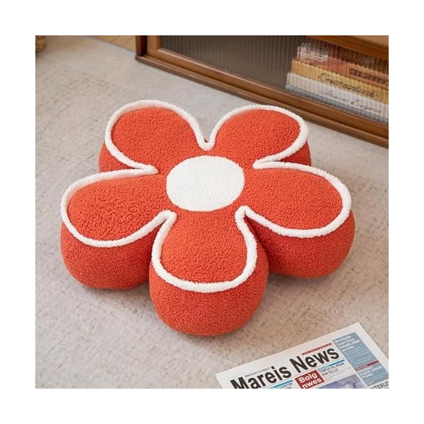 GagaLu Coussin de siège Fleur Plante en Peluche coloré Oreiller en Peluche Fauteuil décoration Dames Enfants Mode Cadeau Anni