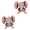 Toyvian 3 Pièces Poupée Bébé Éléphant Jouet Koala Peluches pour Bébés Riolu Plush Bébés Poupées Cadeaux De Réconfort Tirtouga