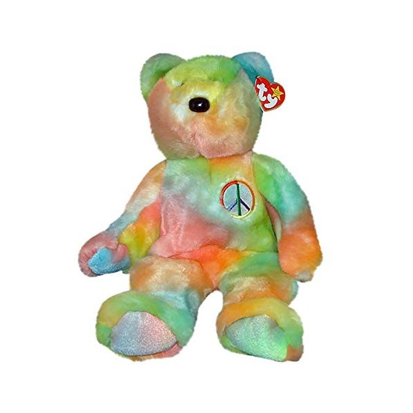 TY Beanie Baby - Peluche Animaux - Ours Peace & Love