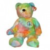 TY Beanie Baby - Peluche Animaux - Ours Peace & Love