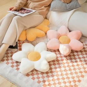 GagaLu Peluche Pêche Coeur Pétale Fleur Coussin Chambre Fille Décoration Fleur en Peluche Coussin Poupée Jouets Enfants Fille