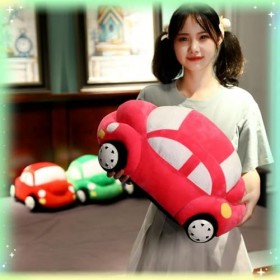 EacTEL Mignon Voiture en Peluche Oreiller Peluche Automobile Peluches Jouet Kawaii Doux Maison Siège De Voiture Chambre D’Enf