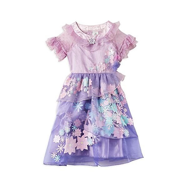 Disney Store Déguisement Mirabel pour enfants, Encanto, la fantastique famille Madrigal, 1 pc, robe avec appliques et détails