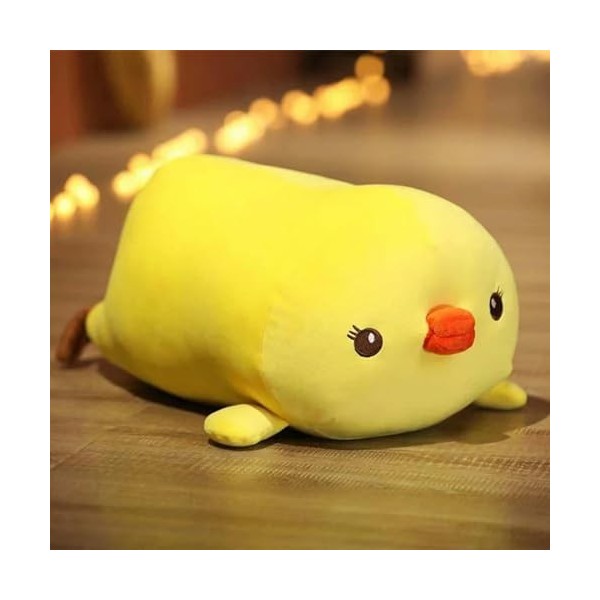 GagaLu Mignon Poussin Oreiller Poulet Coussin Jouet en Peluche Tenant poupée de Sommeil Super Doux Cadeau d’Anniversaire pour