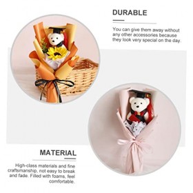 Totority 24 Pièces Dr Ours Miniature Jouets Jouets en Peluche Mini Ours en Peluche Bouquet De Fleurs De Remise des Diplômes P