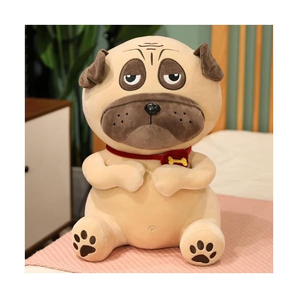 LfrAnk Chien Peluche Poupée Mignon Chien Oreiller en Peluche Animal Jouet Oreiller pour Enfants Fille Anniversaire Cadeau De 