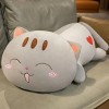 LfrAnk Kawaii Chat Peluche Jouet Chaton Doux Animal Oreiller Peluche poupée Enfants Cadeau d’Anniversaire Cadeau de Noël 80cm