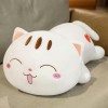 LfrAnk Kawaii Chat Peluche Jouet Chaton Doux Animal Oreiller Peluche poupée Enfants Cadeau d’Anniversaire Cadeau de Noël 80cm