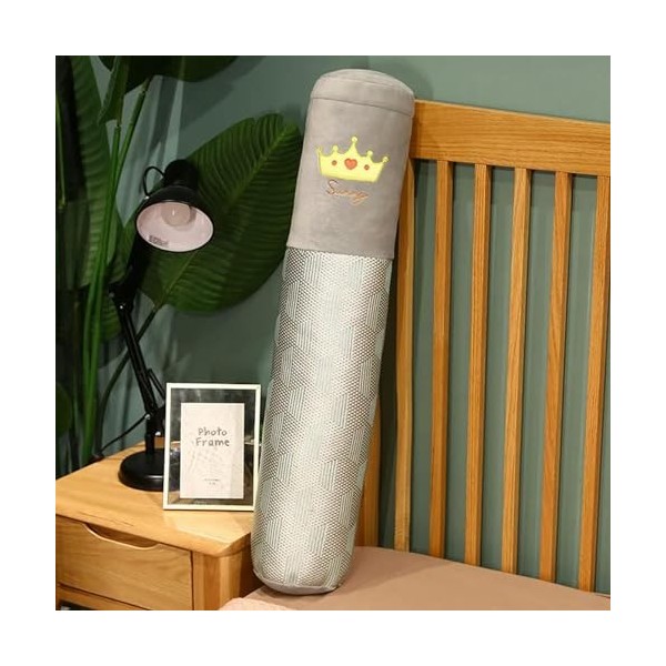 LfrAnk Tapis en rotin de Soie de Glace fraîche, Long Oreiller en Peluche Dinosaure Pain Jouet en Peluche, Cadeau de Tapis de 