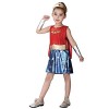 Costume Super Femme - Costume - Petite Fille - Fille - Déguisements - Carnaval - Halloween - cosplay - excellente qualité - T
