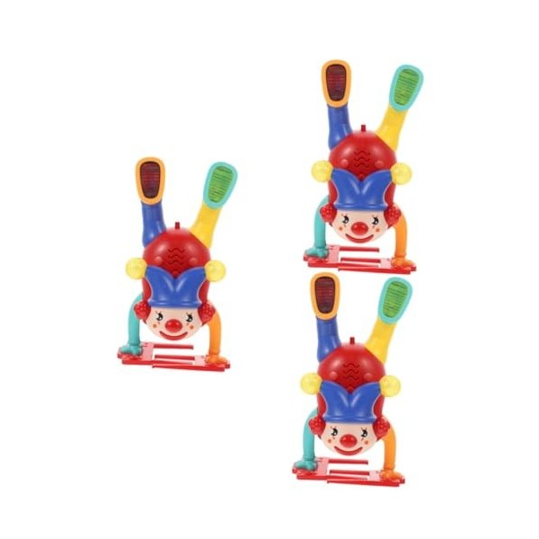 ibasenice 2 Pièces Jouet De Clown Inversé Jouet Animal Jouets pour Bébés Jouets De Noël Jouet De Musique Électrique Jouet Lum