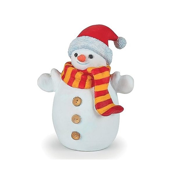 Papo -Figurine Peinte A La Main -Monde Enchanté -Bonhomme de Neige au Bonnet -39158-Pour Enfants- A Partir de 3 Ans