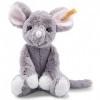 Steiff Mouse Maus/Ratte Soft Cuddly Friends Souris Mia, 056376, Gris foncé, 20 cm